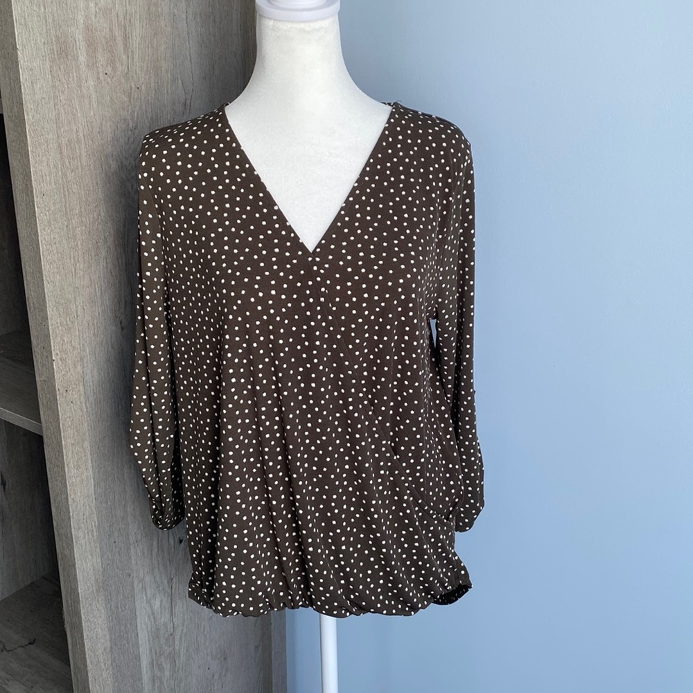NWT Beacon Julia Surplice Knit Top from Stitch Fix. Size L.